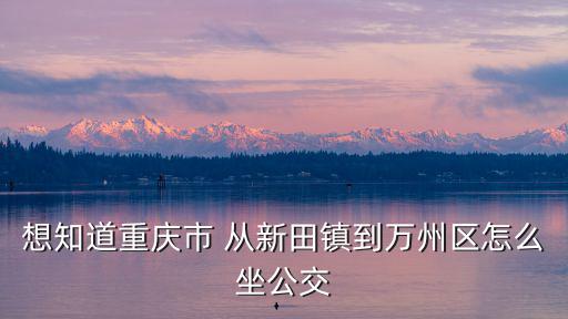 想知道重慶市 從新田鎮(zhèn)到萬(wàn)州區(qū)怎么坐公交