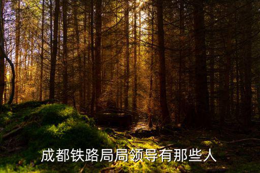 成都副局級干部名單，成都鐵路局局領導有那些人