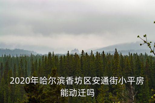 2020年哈爾濱香坊區安通街小平房能動遷嗎