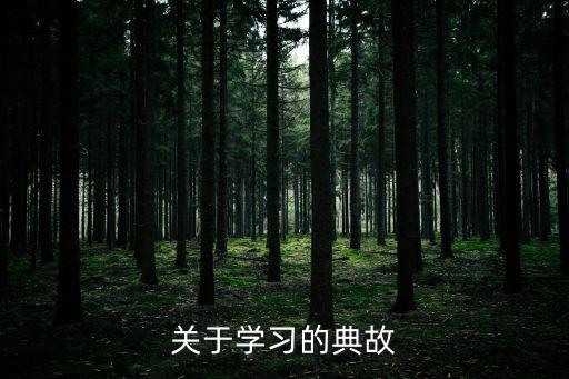 關于學習的典故，關于學習的典故