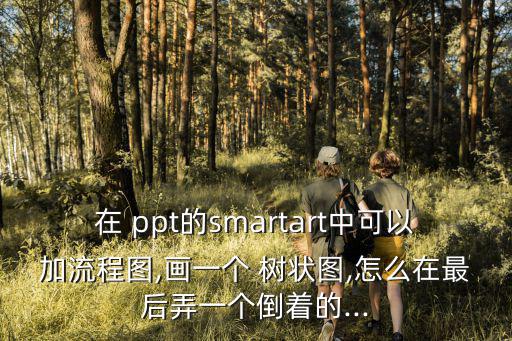 在 ppt的smartart中可以加流程圖,畫一個 樹狀圖,怎么在最后弄一個倒著的...