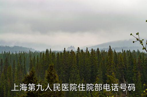 上海第九人民醫(yī)院住院部電話號(hào)碼