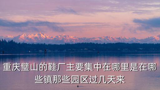 重慶市紅土地鞋業(yè)有限公司，重慶大渡口雙山有幾個皮鞋廠在什么位置