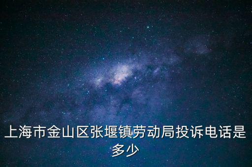 上海市金山區張堰鎮勞動局投訴電話是多少