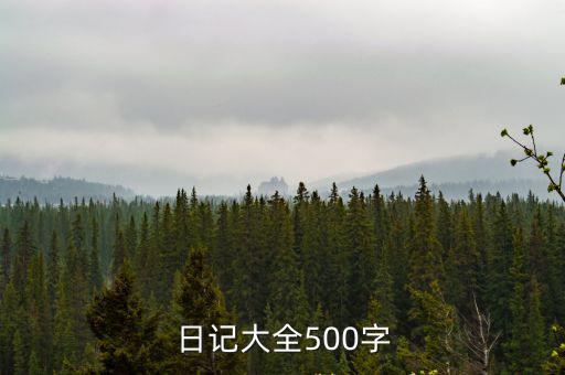 日記大全500字