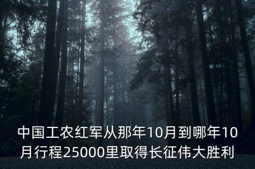 中國工農紅軍長征，紅軍長征