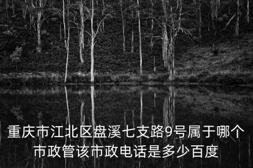 重慶市江北區盤溪七支路9號屬于哪個市政管該市政電話是多少百度
