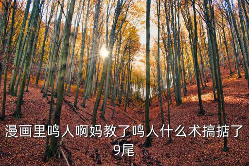 漫畫(huà)里鳴人啊媽教了鳴人什么術(shù)搞掂了9尾