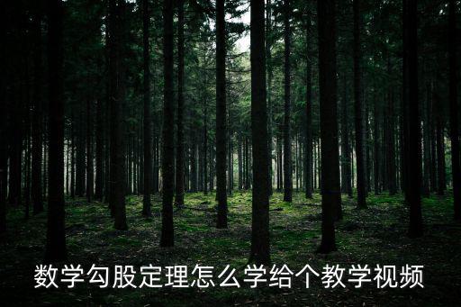 勾股定理教學設計，勾股定理教程