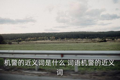 機警的近義詞是什么 詞語機警的近義詞