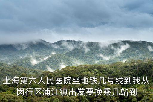上海第六人民醫院坐地鐵幾號線到我從閔行區浦江鎮出發要換乘幾站到