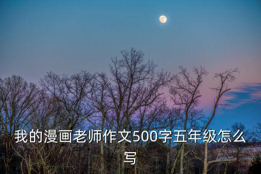 我的漫畫老師作文500字五年級怎么寫