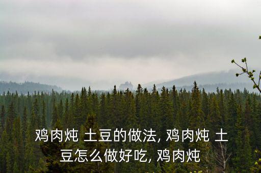 雞肉燉土豆的做法,先熱鍋放油再放雞肉和土豆片