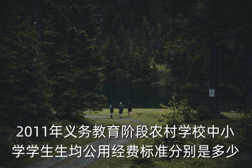 2011年義務(wù)教育階段農(nóng)村學(xué)校中小學(xué)學(xué)生生均公用經(jīng)費(fèi)標(biāo)準(zhǔn)分別是多少