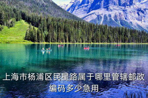 上海市楊浦區民星路屬于哪里管轄郵政編碼多少急用