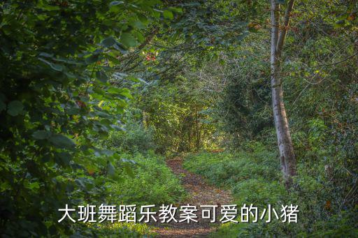 大班舞蹈樂教案可愛的小豬