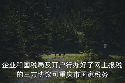 企業和國稅局及開戶行辦好了網上報稅的三方協議可重慶市國家稅務