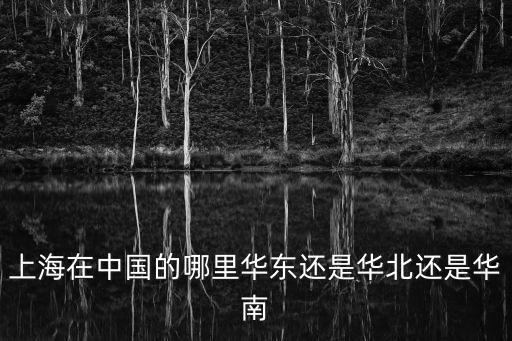 上海在中國的哪里華東還是華北還是華南