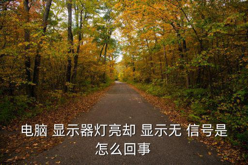顯示器顯示無信號,通用電腦顯示器none信號出現以下情況
