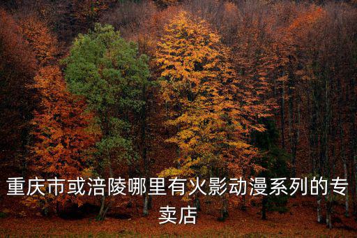 重慶市或涪陵哪里有火影動漫系列的專賣店