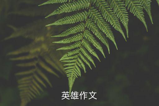 英雄作文