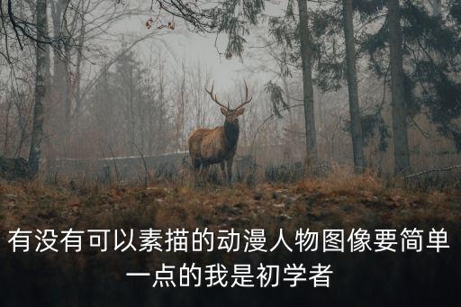 有沒有可以素描的動漫人物圖像要簡單一點的我是初學者