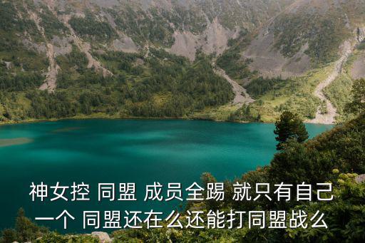 神女控 同盟 成員全踢 就只有自己一個 同盟還在么還能打同盟戰么