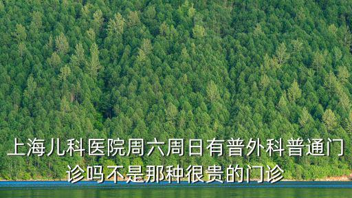 上海兒科醫院周六周日有普外科普通門診嗎不是那種很貴的門診