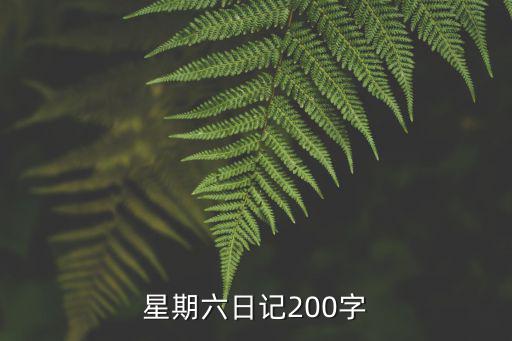 星期六的一天日記，星期六星期天的日記30字29篇