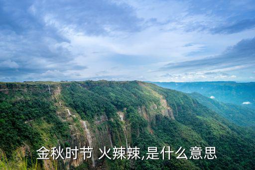 金秋時節 火辣辣,是什么意思