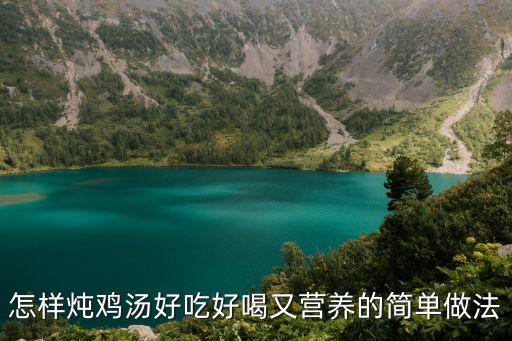 怎樣燉雞湯好吃好喝又營養的簡單做法