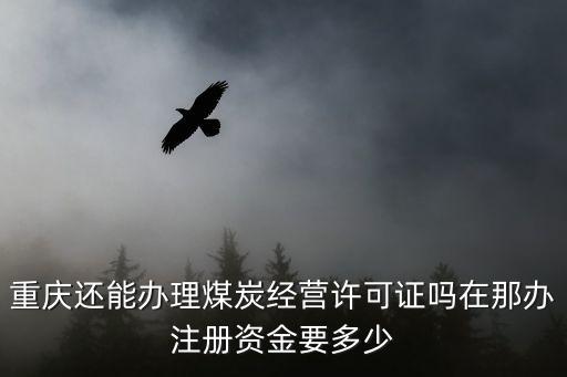 重慶還能辦理煤炭經營許可證嗎在那辦注冊資金要多少
