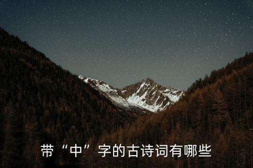 帶中的字,第二集:中國(guó)古代詩(shī)詞精選