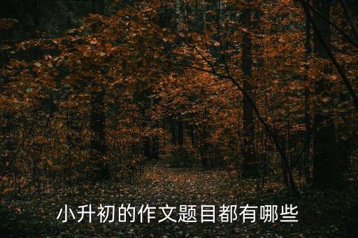 小升初作文題目，小學(xué)升初中新生入學(xué)的作文題目一般有那些