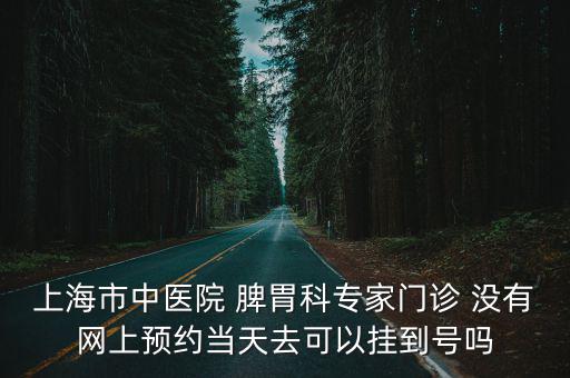 上海市中醫(yī)醫(yī)院中醫(yī)為科朱凌云，上海市中醫(yī)院 脾胃科專家門診 沒有網(wǎng)上預約當天去可以掛到號嗎