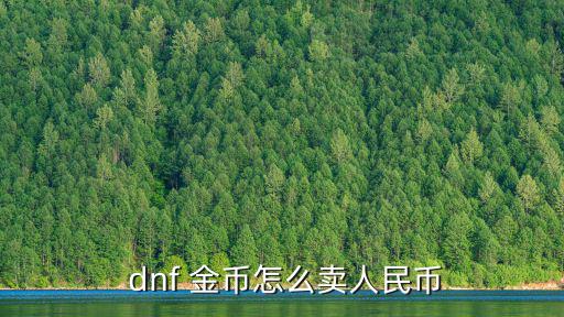  dnf 金幣怎么賣人民幣