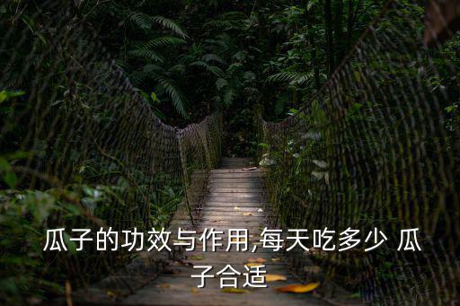  瓜子的功效與作用,每天吃多少 瓜子合適