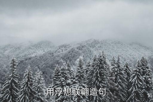 用浮想聯翩造句