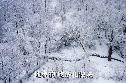 地參的 吃法和做法