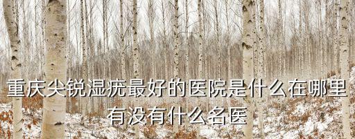 重慶尖銳濕疣最好的醫院是什么在哪里有沒有什么名醫