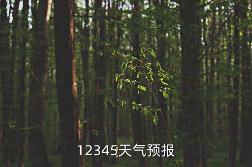 12345天氣預報