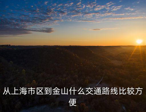 從上海市區到金山什么交通路線比較方便
