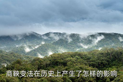 商鞅變法在歷史上產(chǎn)生了怎樣的影響