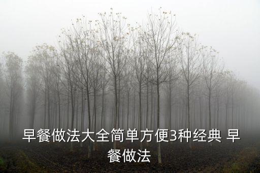 早餐大全,堅(jiān)毅向前預(yù)算案