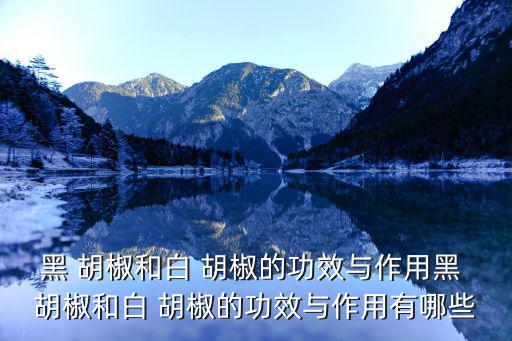 白胡椒的功效與作用,羊肉湯加入白胡椒有助咳嗽和消痰作用