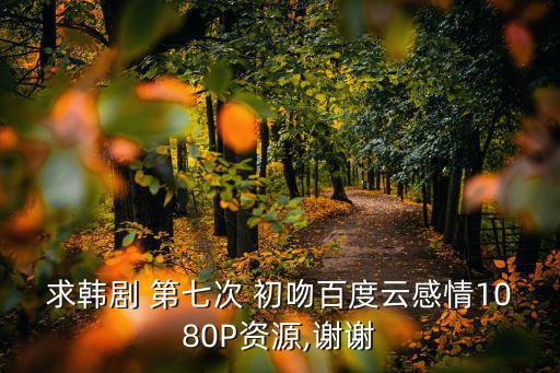 求韓劇 第七次 初吻百度云感情1080P資源,謝謝