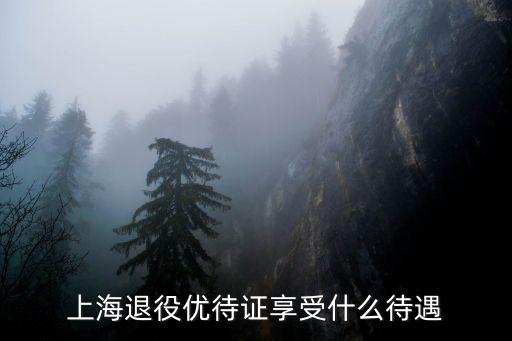 上海退役優待證享受什么待遇