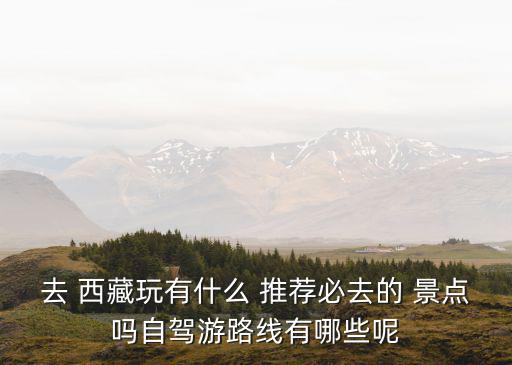 去 西藏玩有什么 推薦必去的 景點嗎自駕游路線有哪些呢