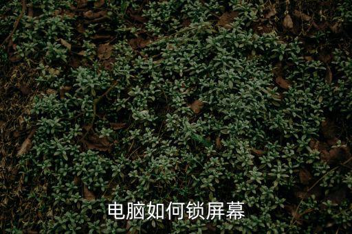 電腦如何鎖屏幕