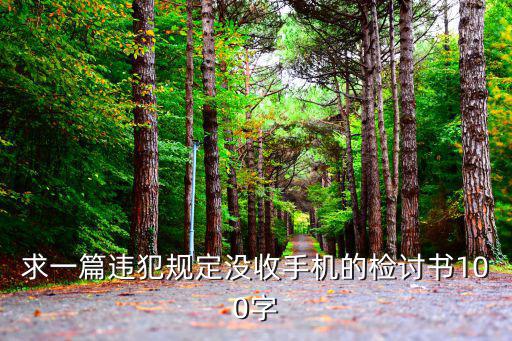 求一篇違犯規(guī)定沒收手機(jī)的檢討書100字